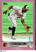 Jorge Mateo 2022 Topps RED Foil SSP 1st Edition 3/10 Baltimore Orioles