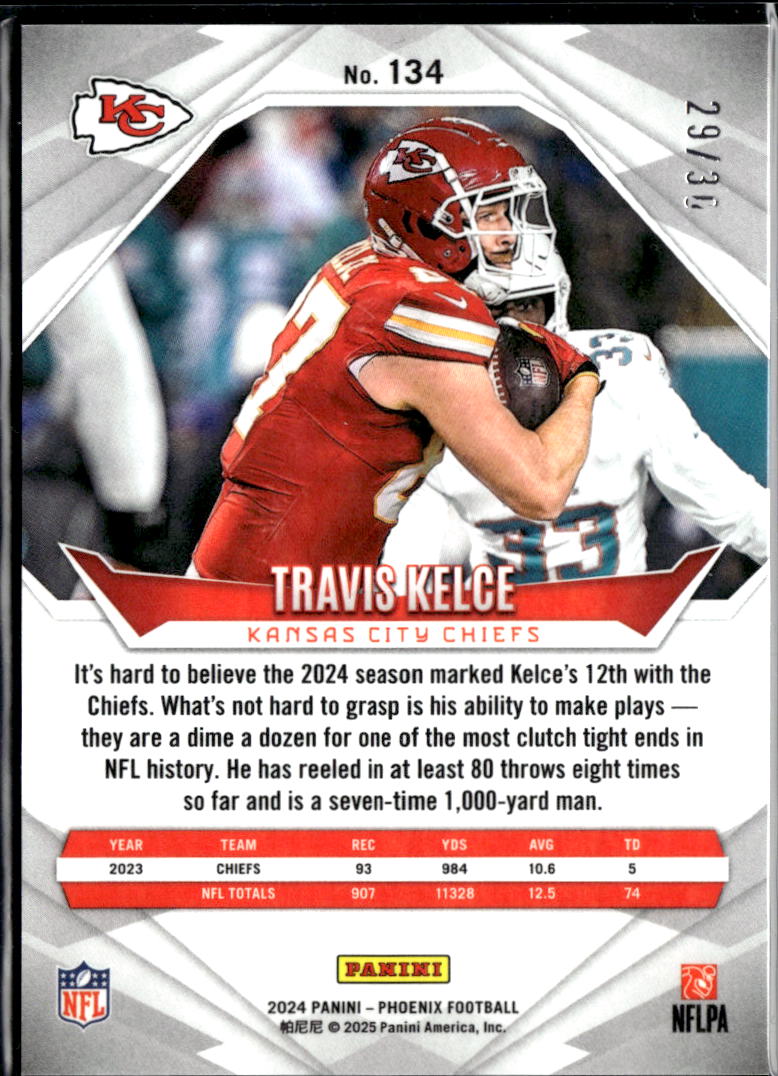 Travis Kelce 2024 Phoenix Green Hyper SSP 29/30 Kansas City Chiefs