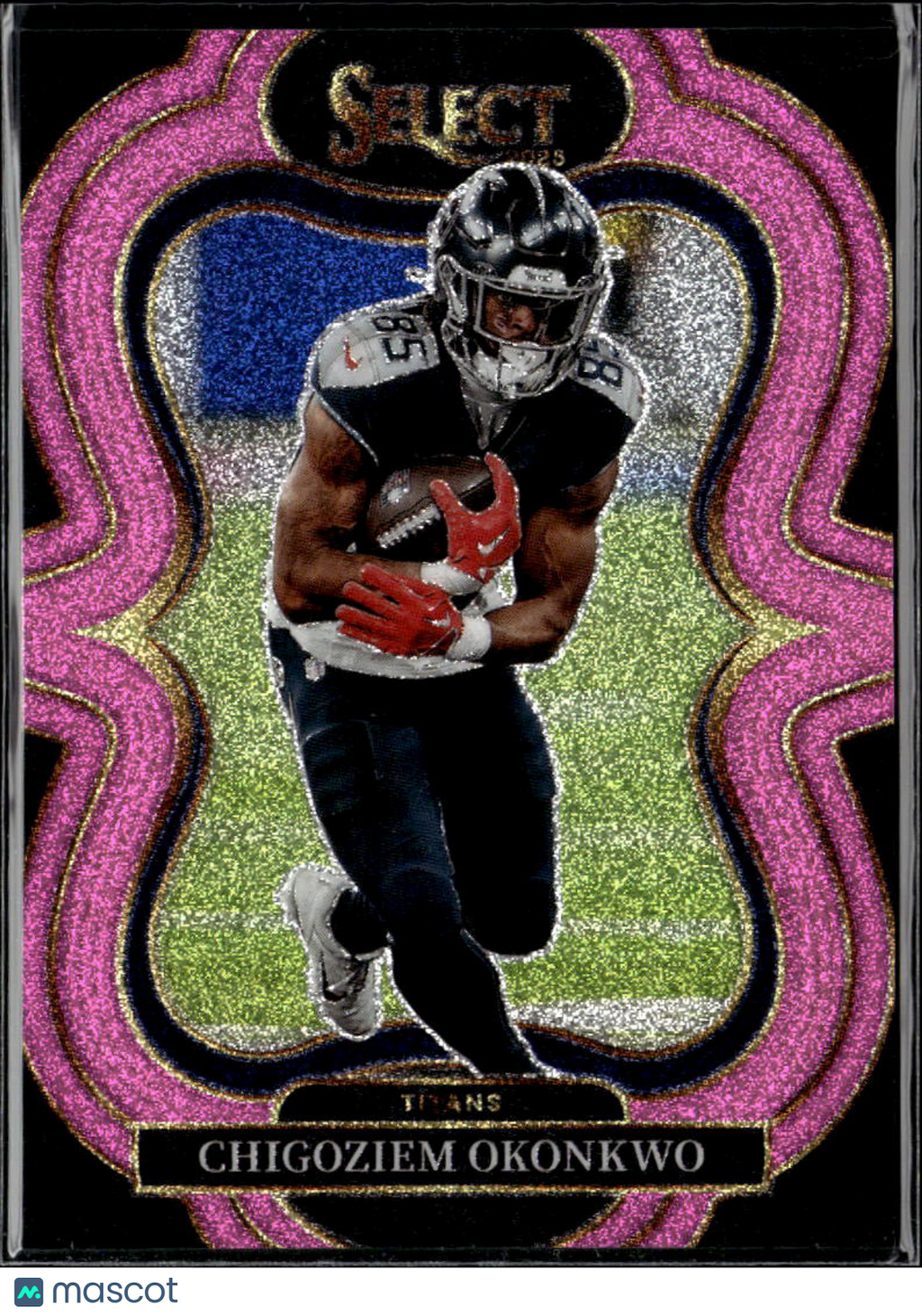 Chigoziem Okonkwo 2025 Select Prizm Suite Level Pink Glitter 5/15 Titans