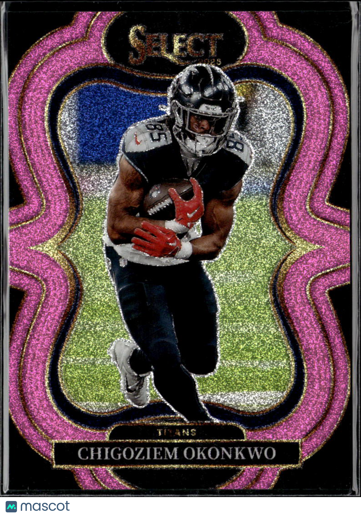 Chigoziem Okonkwo 2025 Select Prizm Suite Level Pink Glitter 5/15 Titans
