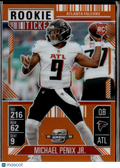 Michael Penix Jr. 2024 Contenders Optic Orange Prizm Rookie RC 8/75 Falcons