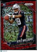 Kyle Williams 2025 Prizm No Huddle Red Disco Prizm 44/99 New England Patriots