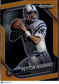 Peyton Manning 2025 Prizm Black Orange Prizm 36/49 Indianapolis Colts