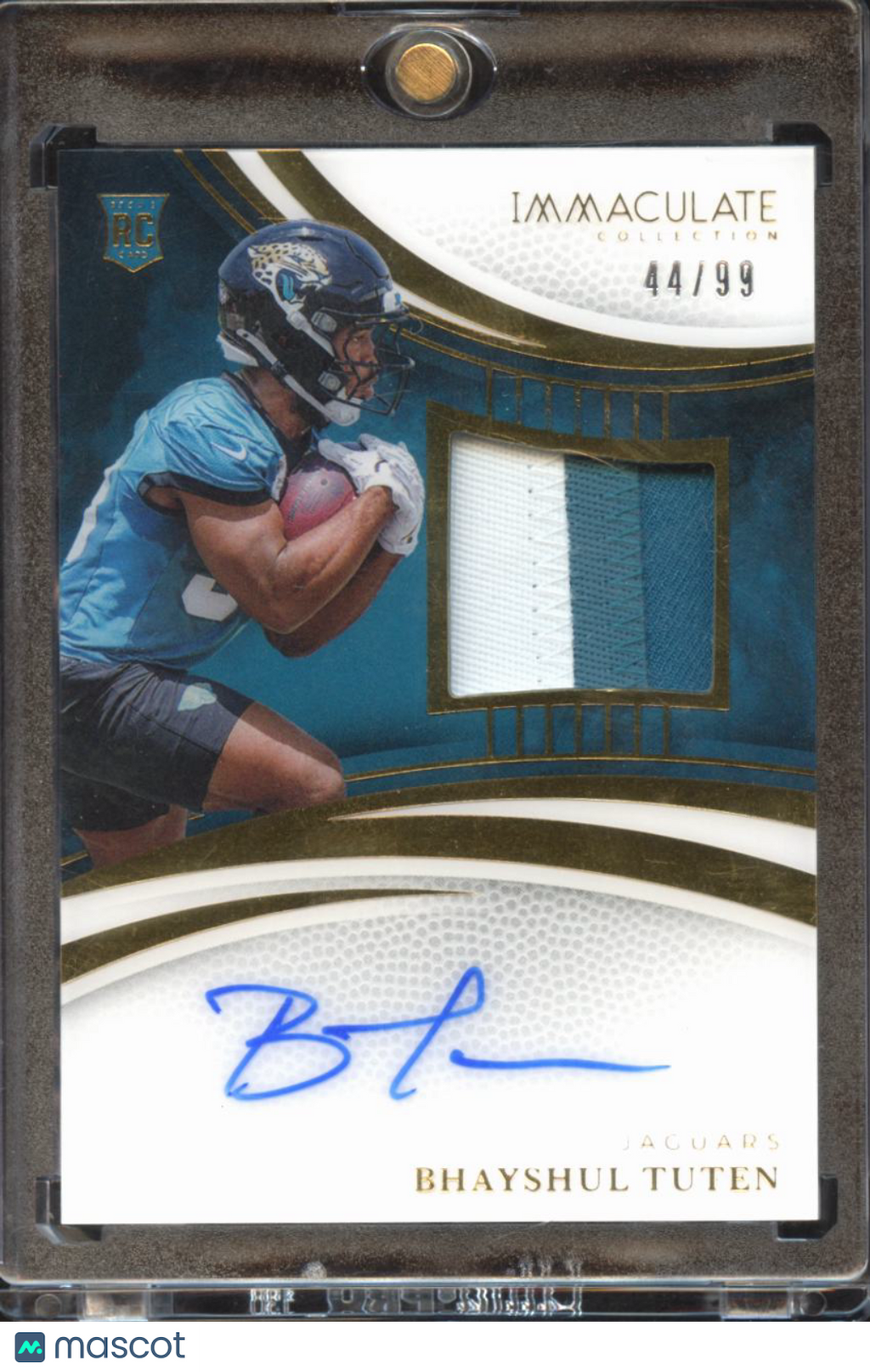 Bhayshul Tuten 2025 Immaculate Auto Autograph Patch RC 44/99 Jaguars