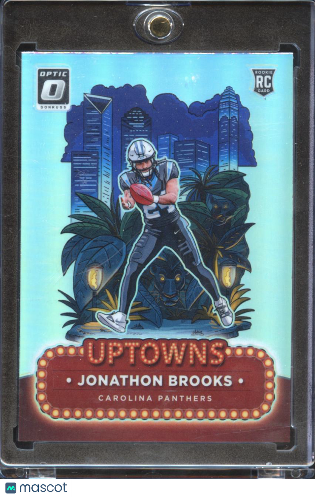 Jonathon Brooks 2024 Optic UPTOWNS SSP CASE HIT RC Carolina Panthers