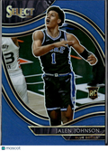 Jalen Johnson 2021 Select Blue Prizm Rookie RC 62/99 Duke Blue Devils