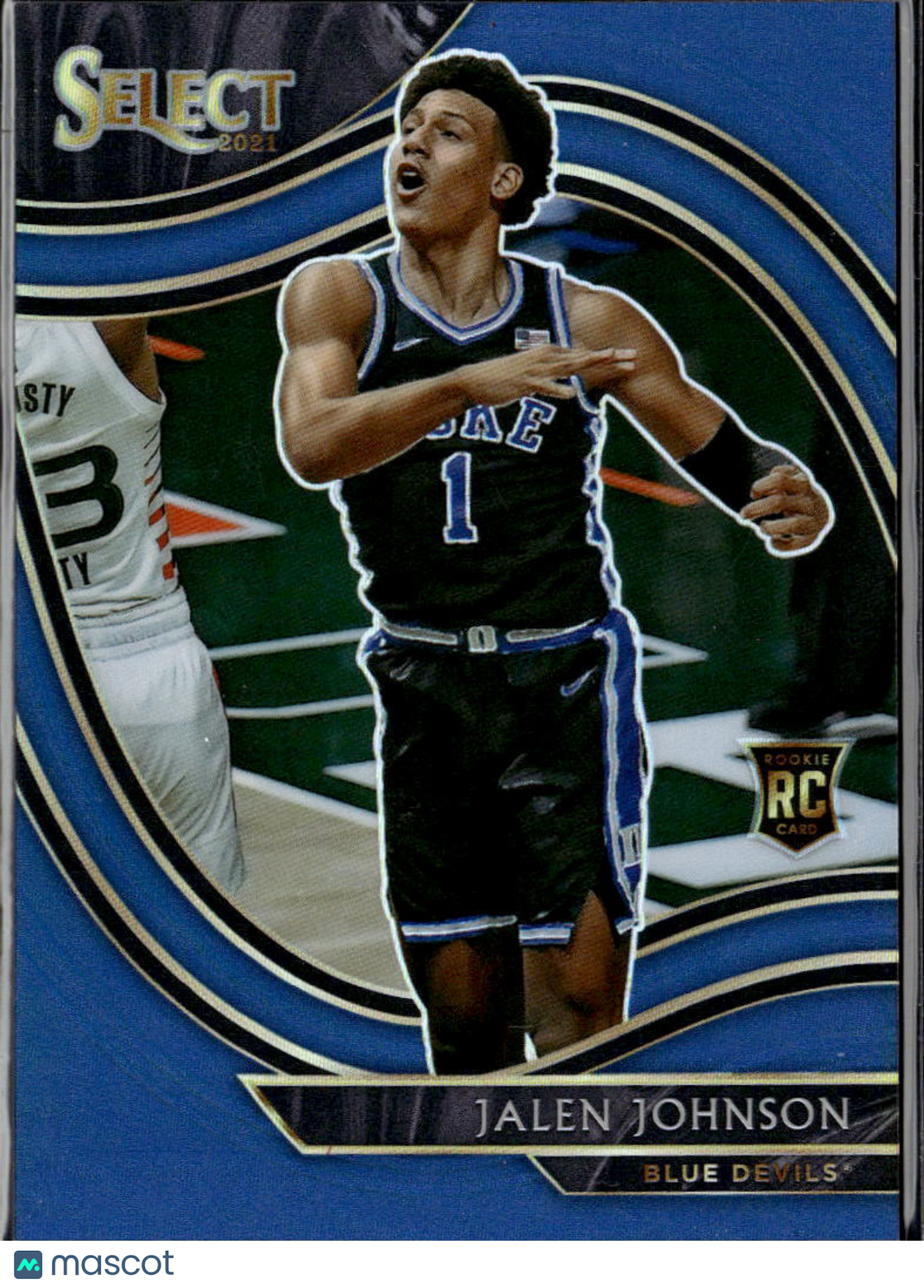 Jalen Johnson 2021 Select Blue Prizm Rookie RC 62/99 Duke Blue Devils