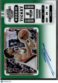 Shaedon Sharpe 2022-23 Contenders Optic Auto Autograph RC 18/75 Trail Blazers