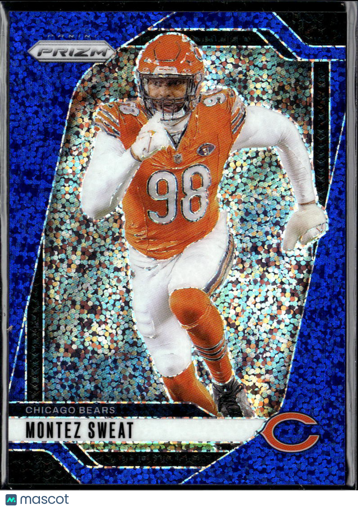 Montez Sweat 2024 Prizm Blue Sparkle Prizm 18/96 Chicago Bears