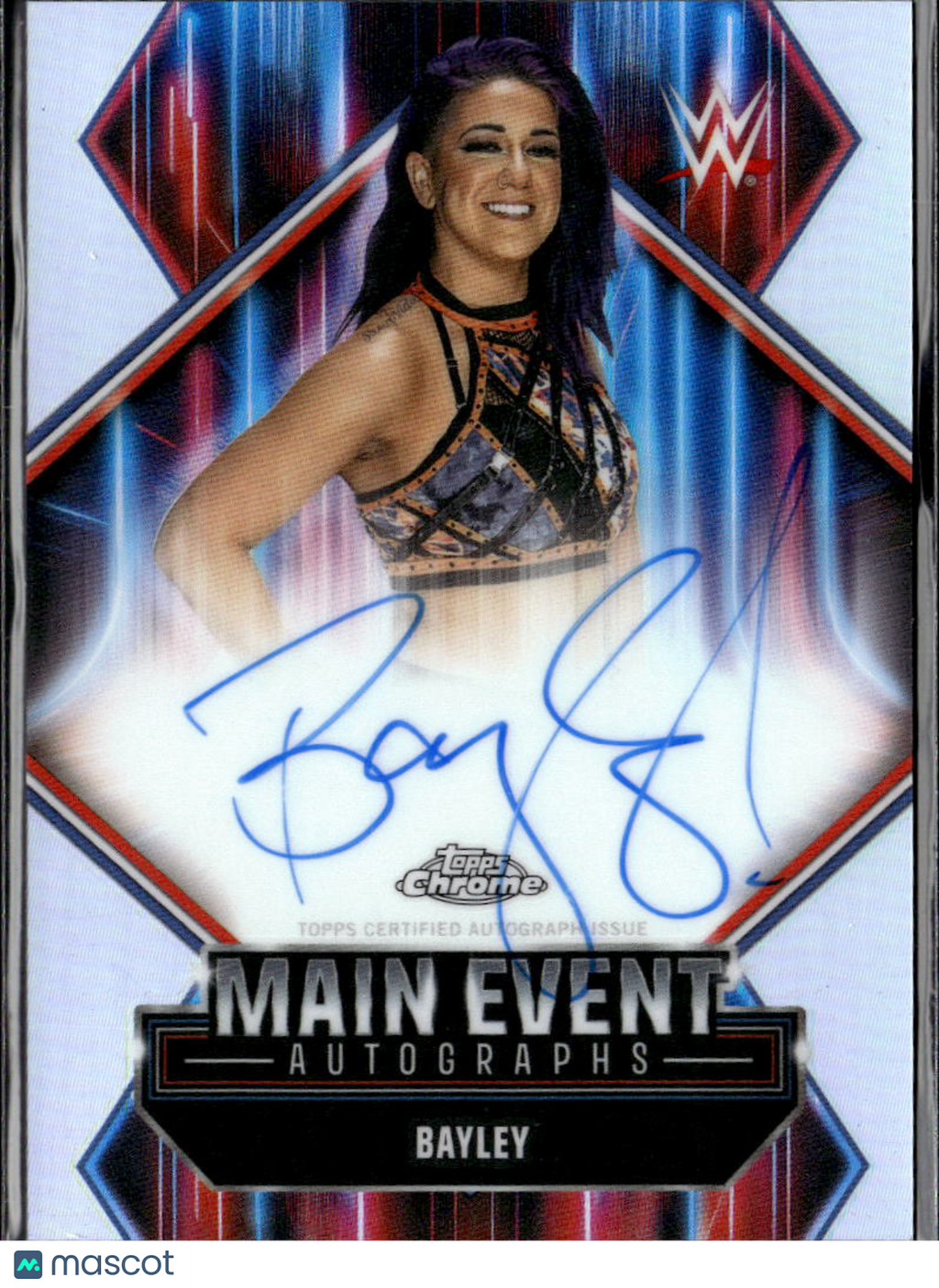 Bayley 2026 Topps Chrome WWE Main Event Auto Autograph Raw