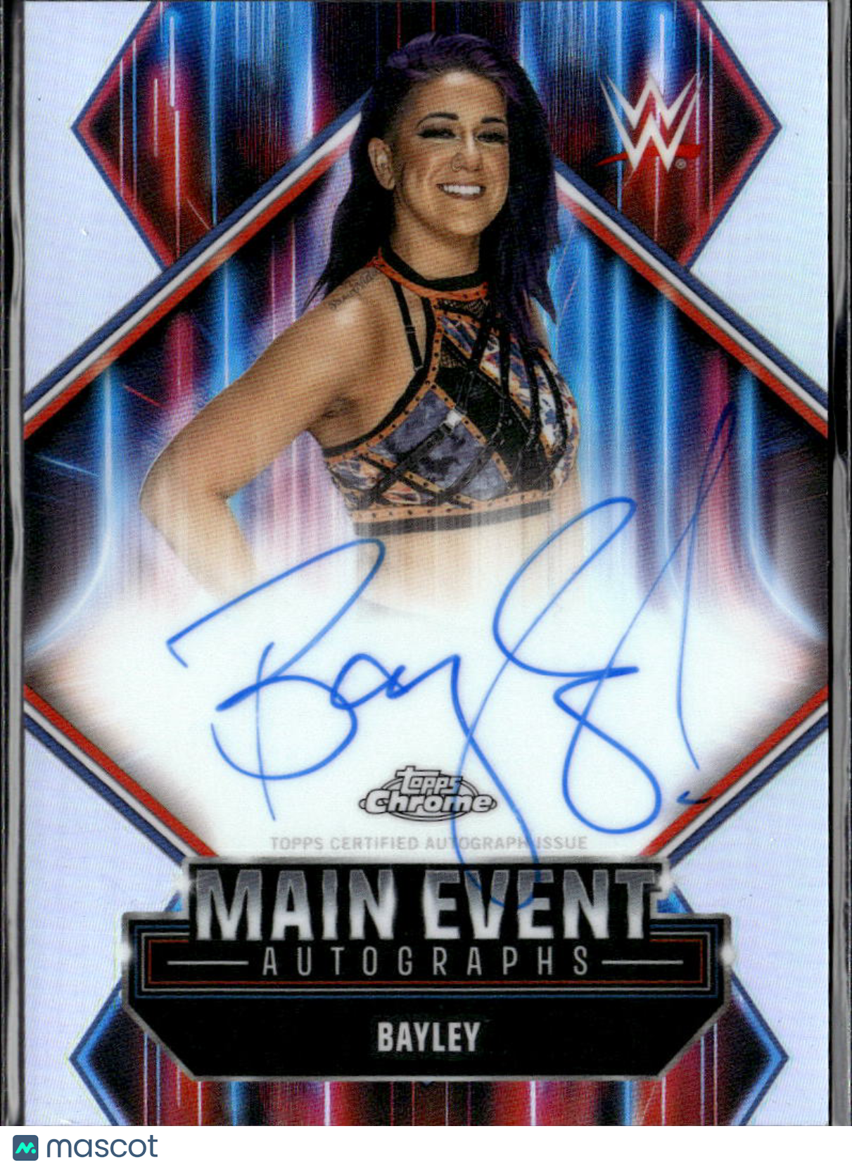 Bayley 2026 Topps Chrome WWE Main Event Auto Autograph Raw