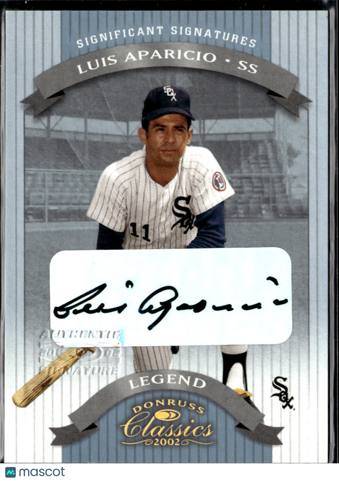 Luis Aparicio 2002 Donruss Classics Auto Autograph 135/400 Chicago White Sox