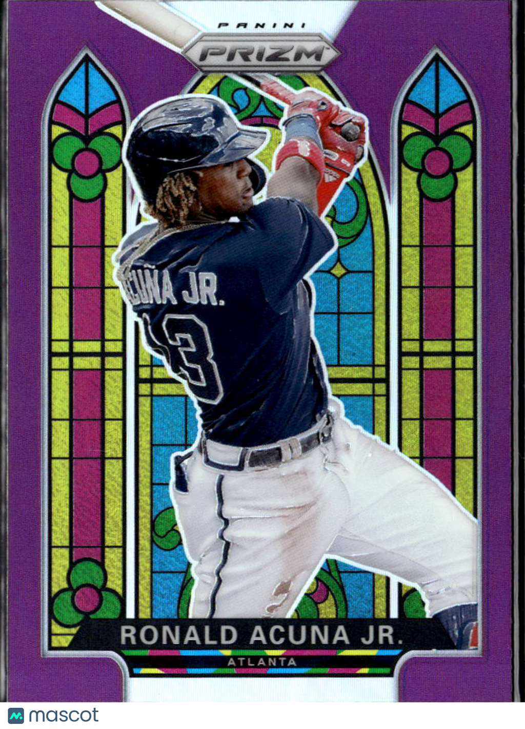 Ronald Acuna Jr. 2021 Panini Prizm Stained Glass Atlanta Braves