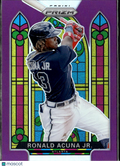 Ronald Acuna Jr. 2021 Panini Prizm Stained Glass Atlanta Braves