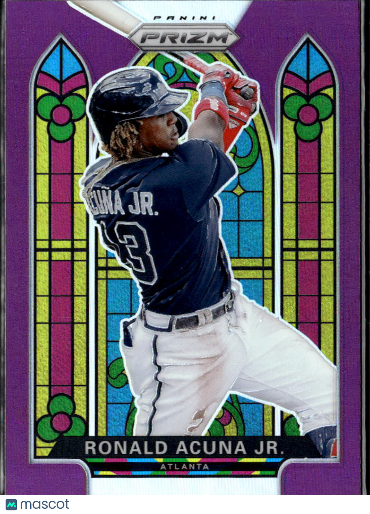 Ronald Acuna Jr. 2021 Panini Prizm Stained Glass Atlanta Braves