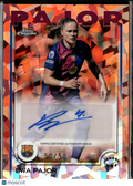 Ewa Pajor 2025 Topps Chrome Sapphire UEFA Auto Autograph 50/50 FC Barcelona