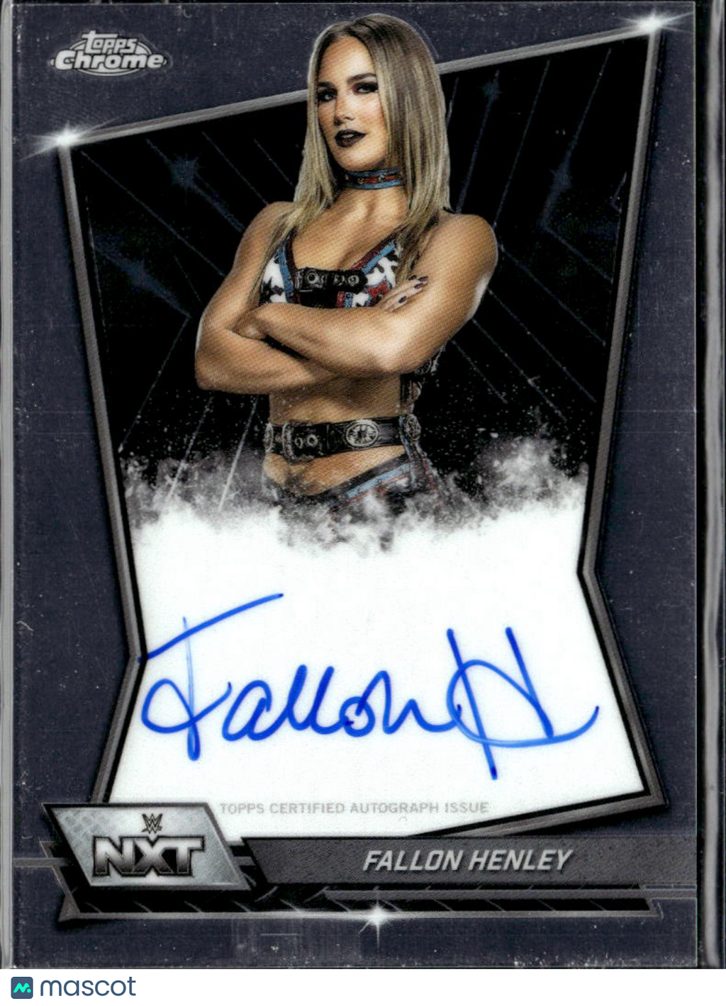Fallon Henley 2026 Topps Chrome WWE On Card Auto Autograph