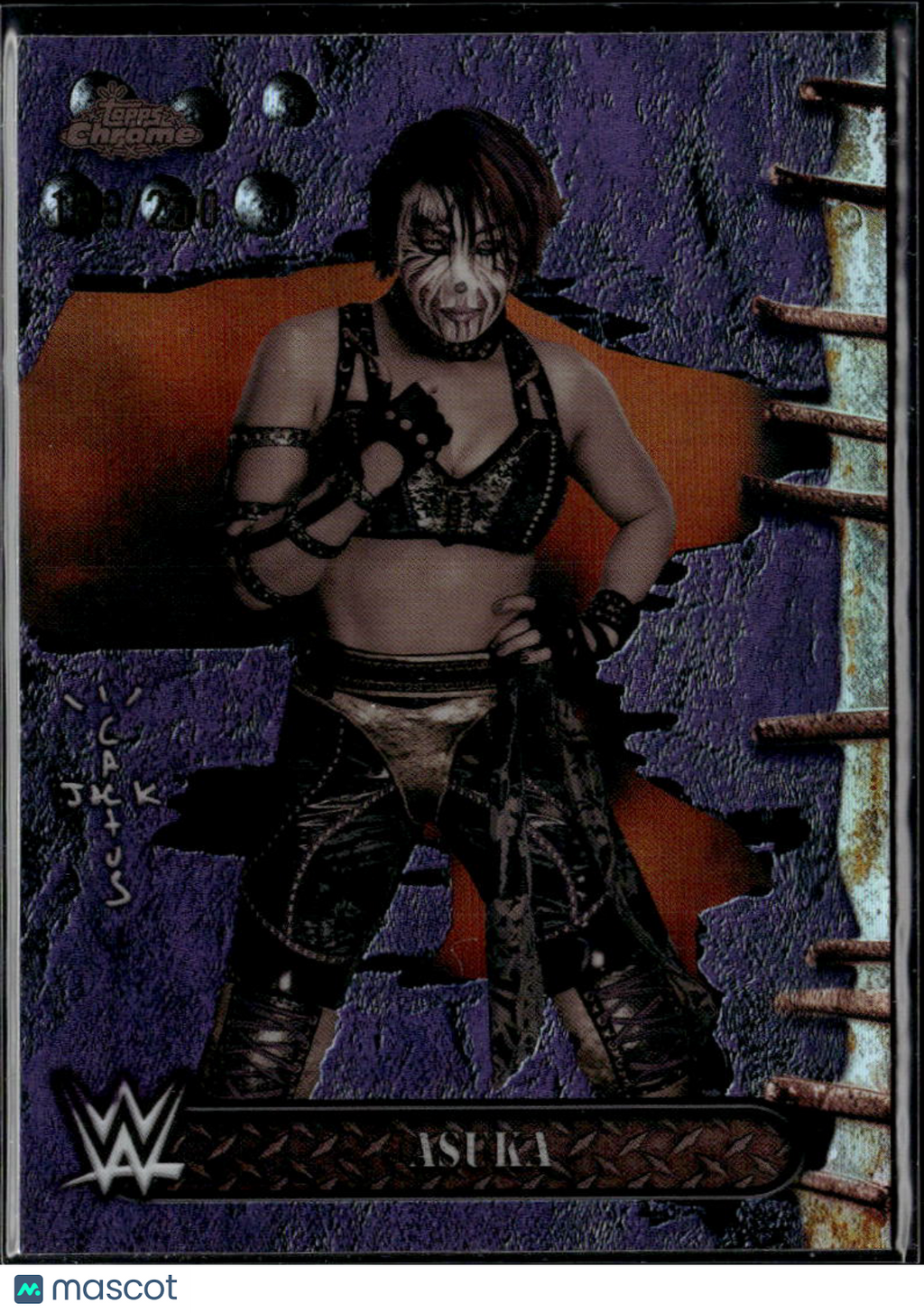 Asuka 2025 Topps Chrome Cactus Jack Purple Refractor 189/250