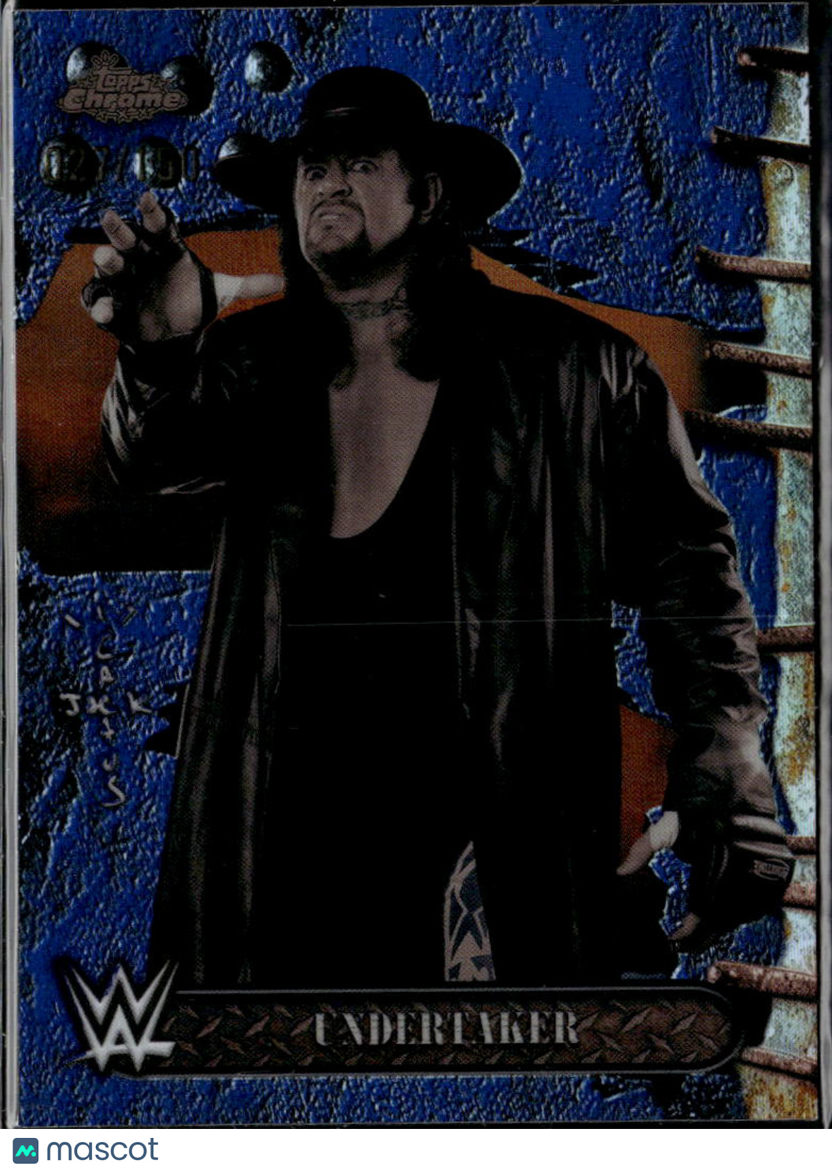 Undertaker 2025 Topps Chrome WWE Cactus Jack Blue Refractor 27/150