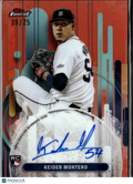 Keider Montero 2025 Topps Finest Auto Autograph Orange RC 9/25 Detroit Tigers