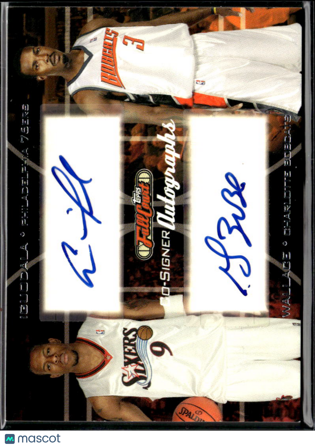 Gerald Wallace / Andre Iguodala 2006 Topps Full Court Dual Auto Autograph 76ers
