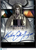 Keisha Castle-Hughes as Queen Apailana Topps Star Wars Masterwork Auto Autograph