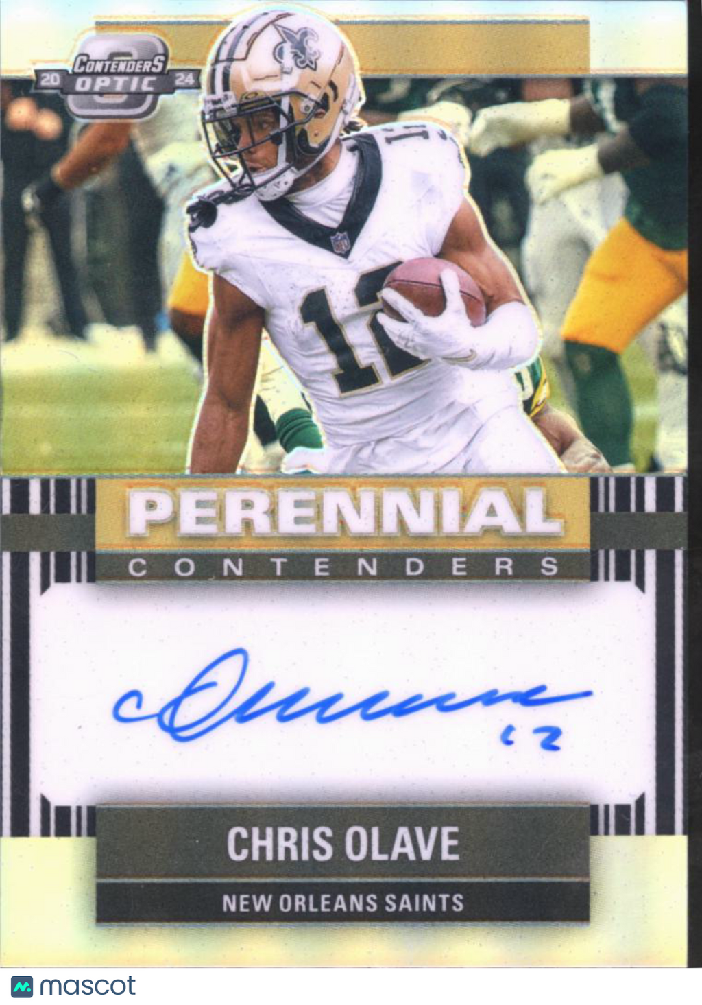 Chris Olave 2024 Contenders Optic Auto Autograph 24/99 New Orleans Saints
