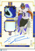 Devin Duvernay 2020 Impeccable Auto Autograph Helmet RC Patch 5/15 Ravens