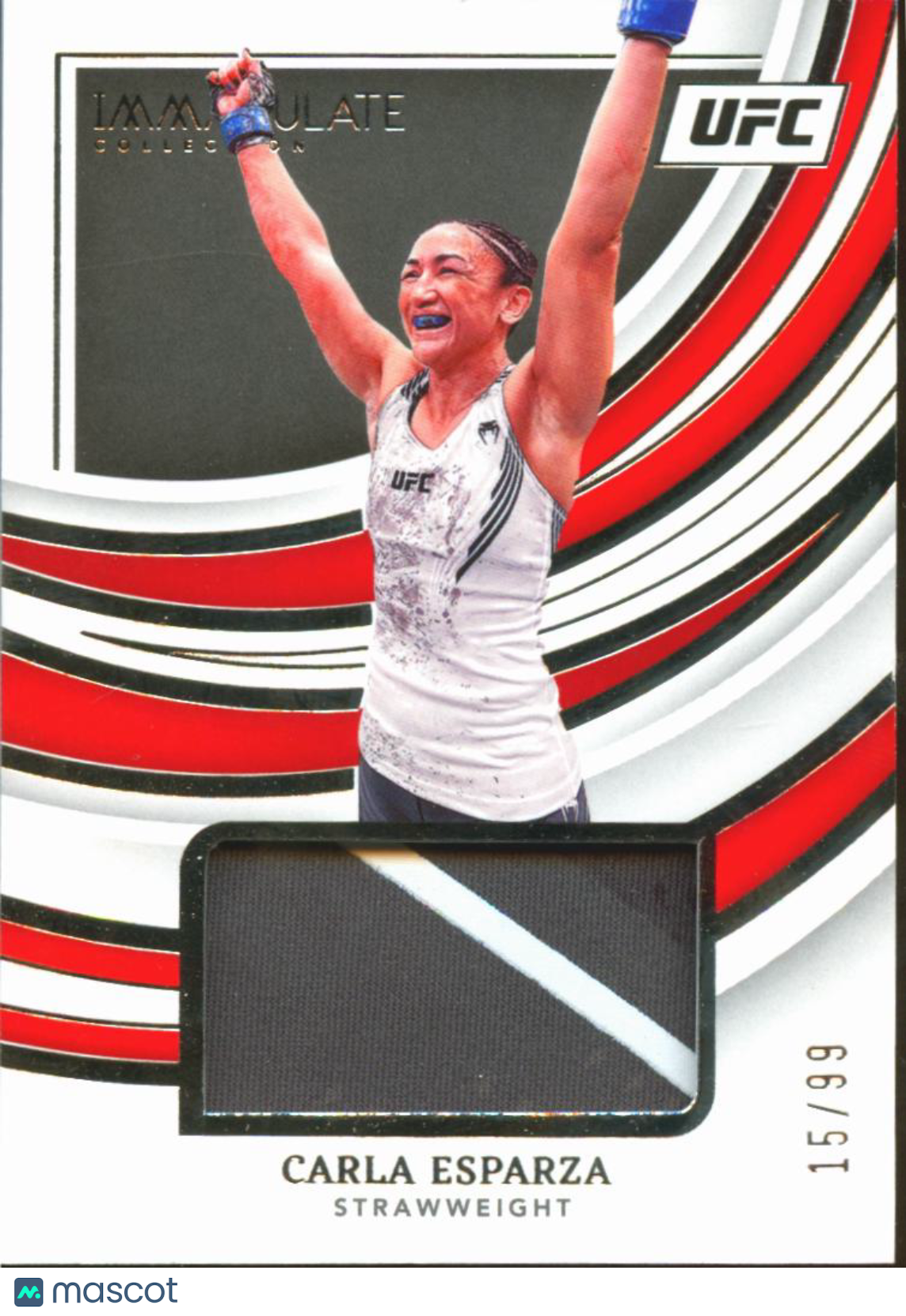 Carla Esparza 2022 Immaculate Fight Worn Patch Font vs. Gastelum 15/99