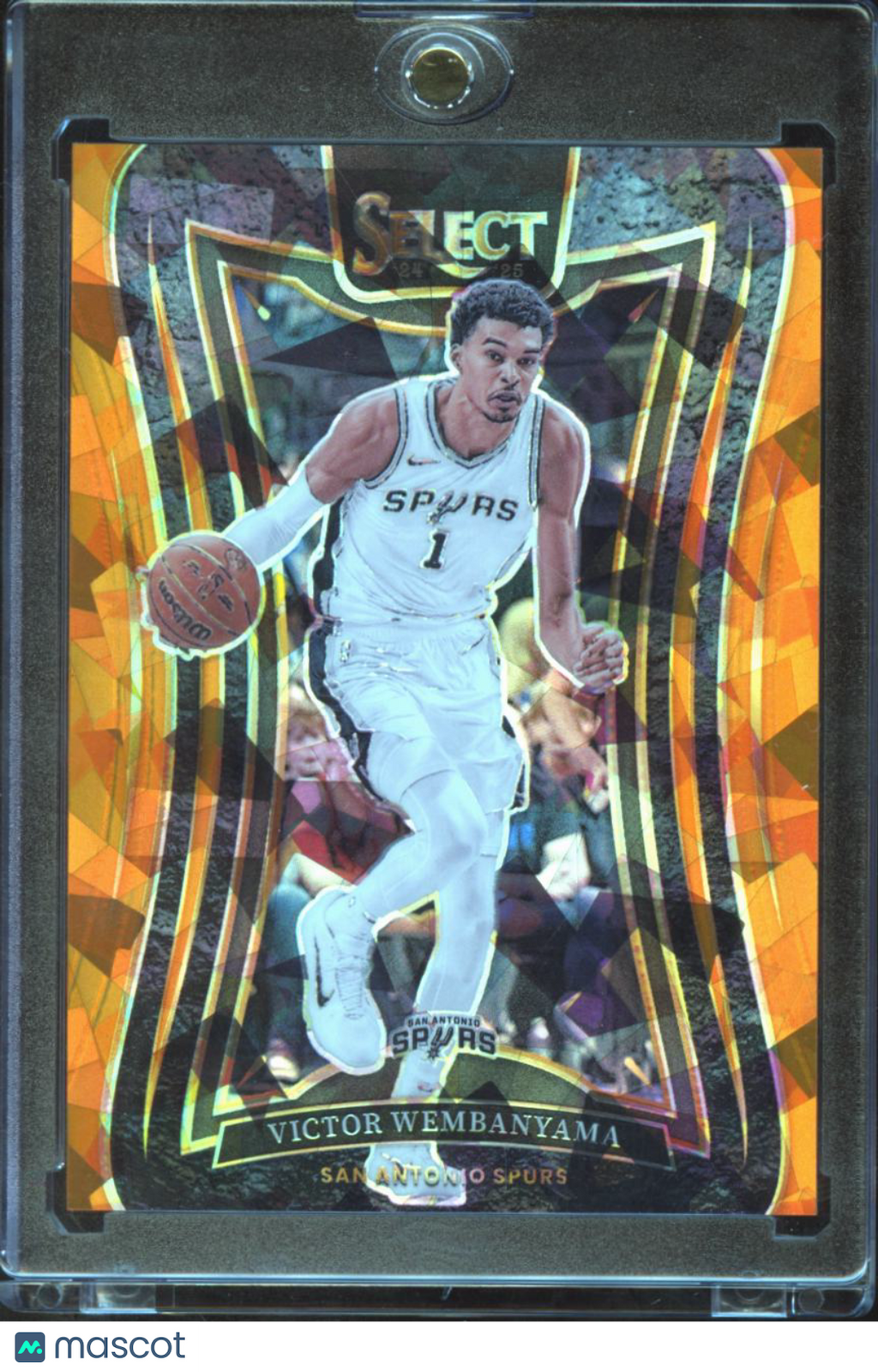 Victor Wembanyama 2024-25 Select Mezzanine Orange Ice Prizm 220/275 Spurs