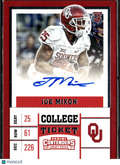 Joe Mixon 2017 Contenders Auto Autograph Rookie RC Oklahoma Sooners