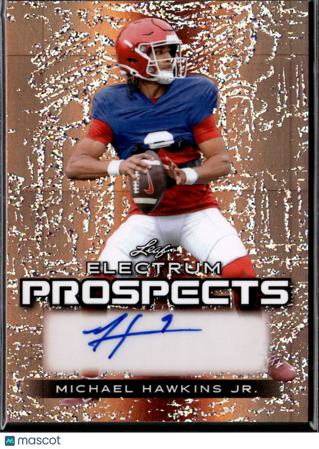 Michael Hawkins Jr. 2024 Leaf Electrum Auto Autograph RC 7/10 Oklahoma Sooners