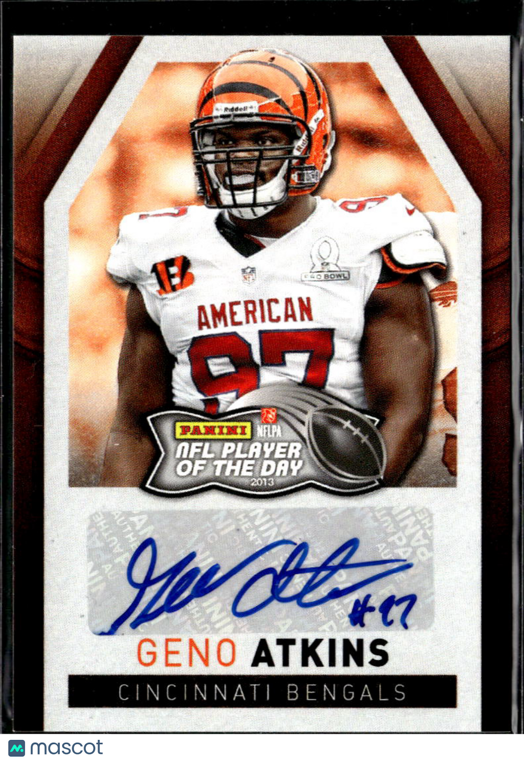 Geno Atkins 2013 Panini Player of the Day Auto Autograph SSP SHORTPRINT Bengals