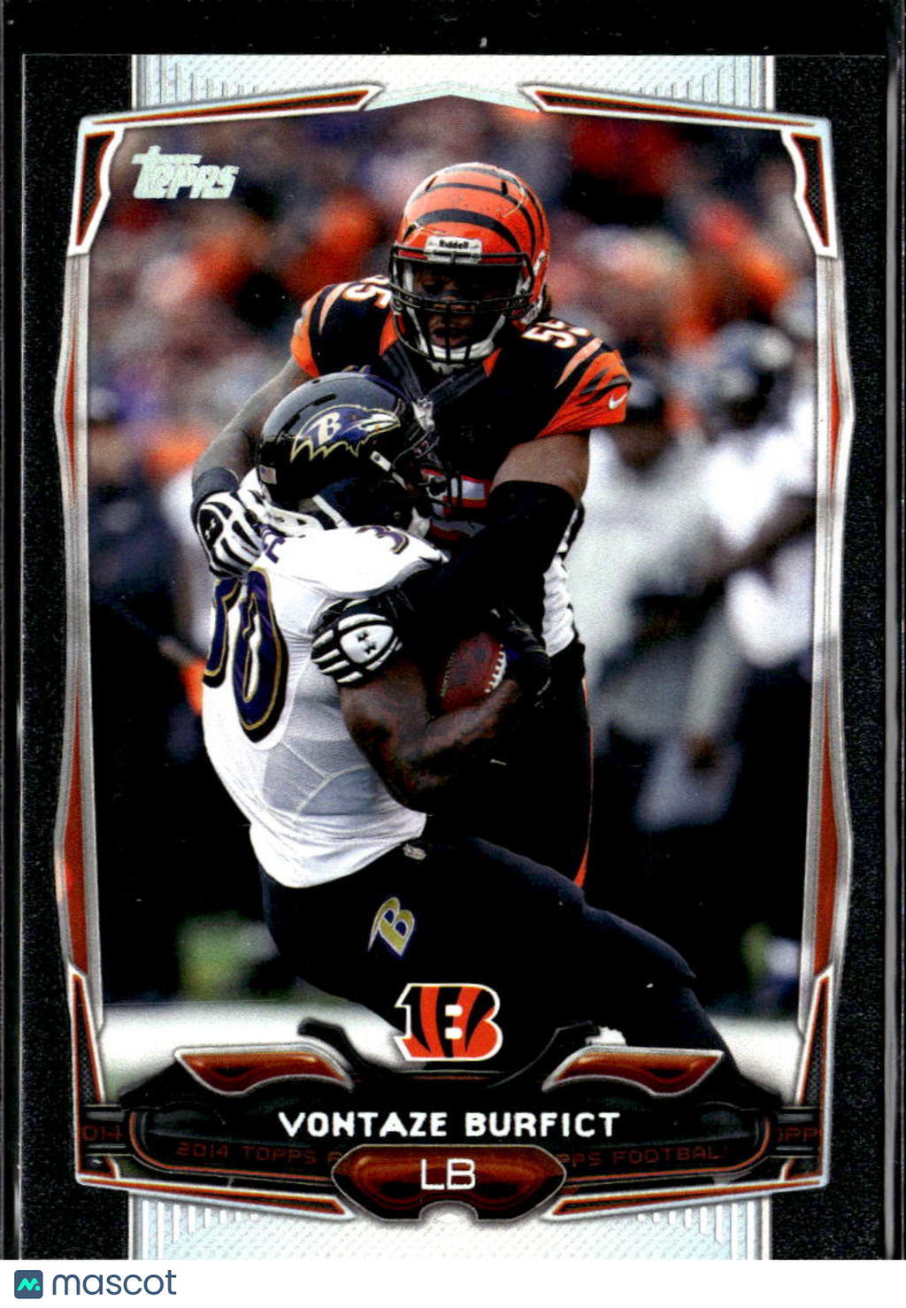 Vontaze Burfict 2014 Topps BLACK Parallel 58/59 Cincinnati Bengals