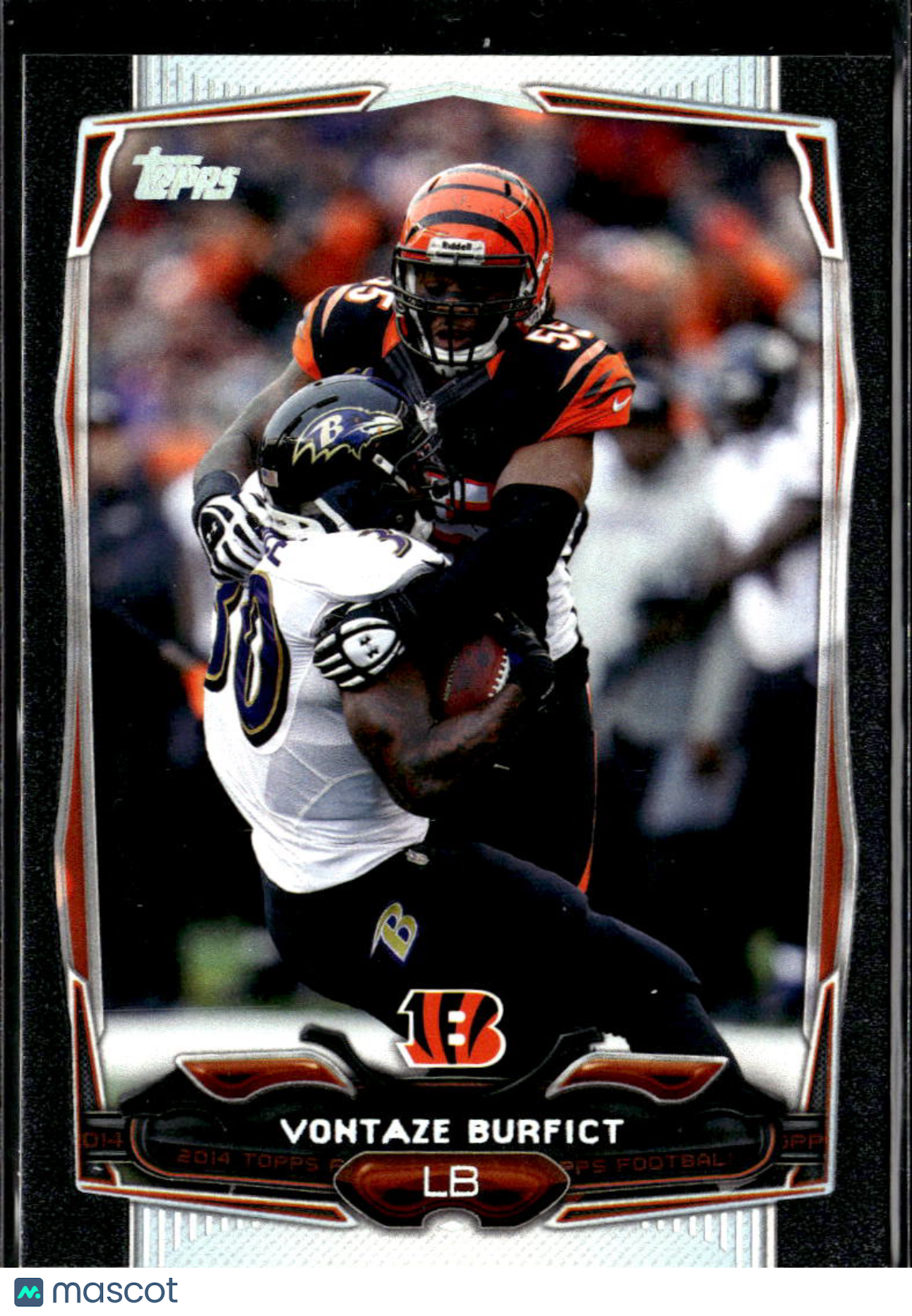 Vontaze Burfict 2014 Topps BLACK Parallel 58/59 Cincinnati Bengals