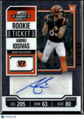 Andrei Iosivas 2024 Contenders Optic Auto Autograph RC Cincinnati Bengals