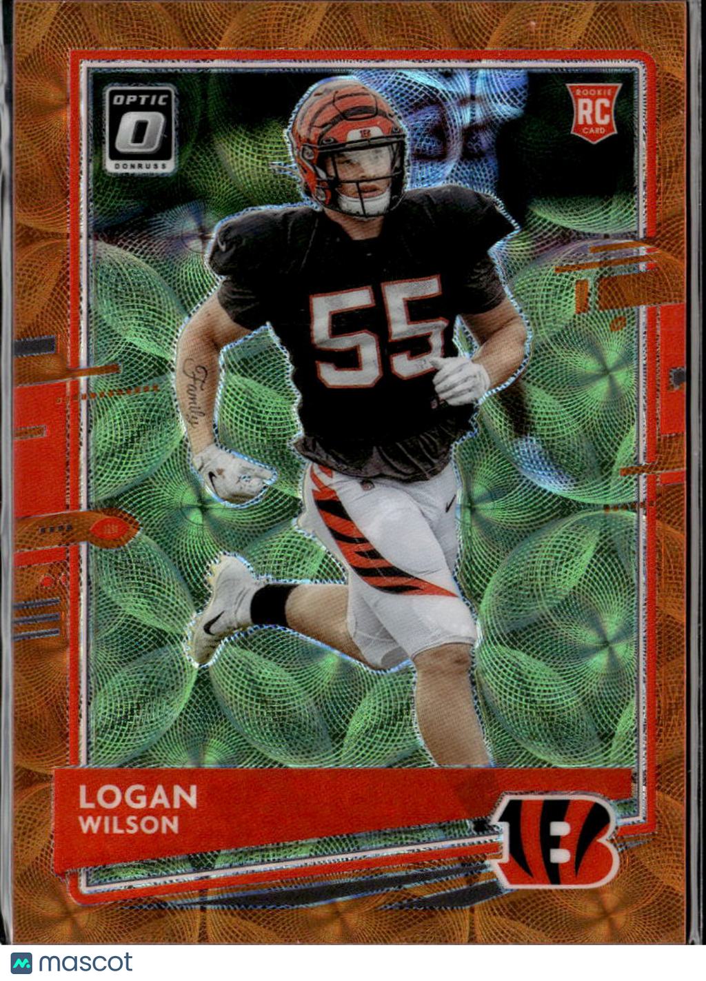 Logan Wilson 2020 Optic Orange Scope Prizm Rookie RC 46/79 Cincinnati Bengals
