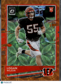Logan Wilson 2020 Optic Orange Scope Prizm Rookie RC 46/79 Cincinnati Bengals