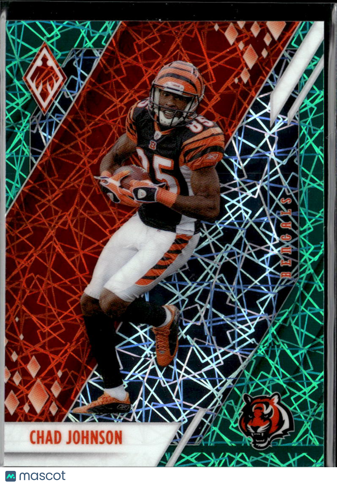 Chad Johnson 2021 Phoenix Teal Lazer 25/25 Cincinnati Bengals