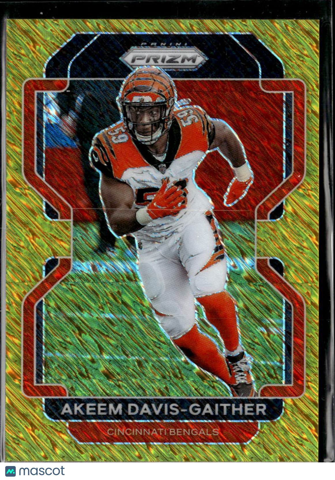 Akeem Davis-Gaither 2021 Prizm Gold Shimmer Prizm 7/10 Cincinnati Bengals