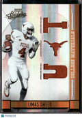 Limas Sweed 2008 Playoff Absolute Game Worn Jersey Patch 10/100 Texas Longhorns