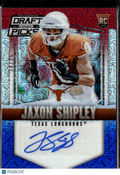 Jaxon Shipley 2015 Prizm Draft Red White Blue Autograph 24/25 Texas Longhorns