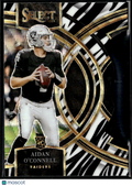 Aidan O'Connell 2023 Select Zebra Prizm Rookie RC Las Vegas Raiders