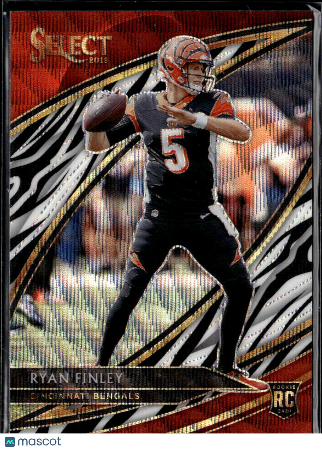 Ryan Finley 2019 Zebra Prizm Rookie RC SSP Cincinnati Bengals