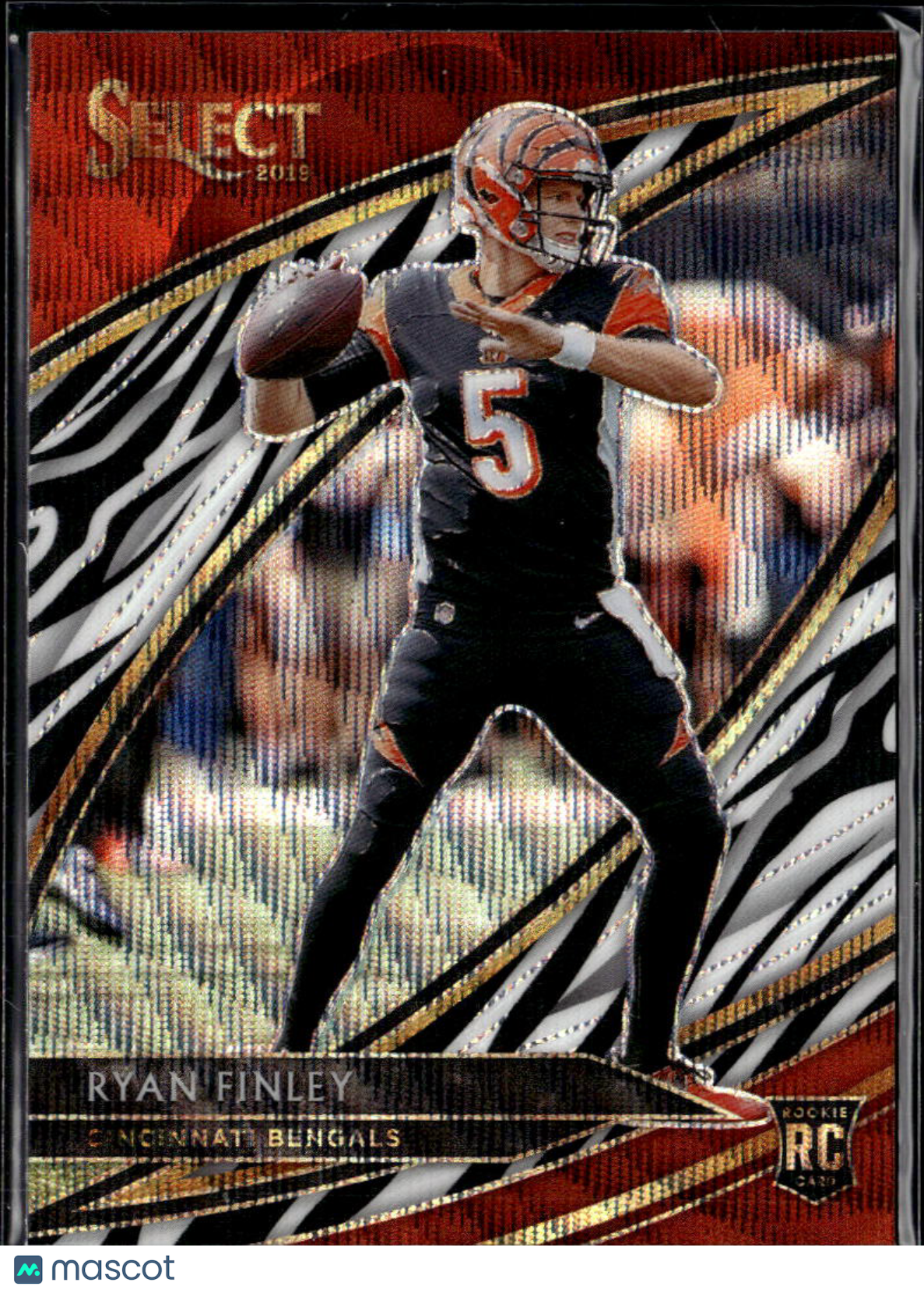 Ryan Finley 2019 Zebra Prizm Rookie RC SSP Cincinnati Bengals