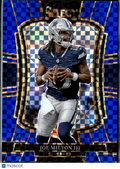 Joe Milton III 2025 Select Blue Checkerboard Prizm 123/175 Dallas Cowboys