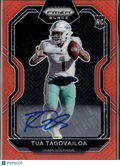 Tua Tagovailoa 2020 Prizm Black Auto Autograph Orange RC 36/75 Miami Dolphins