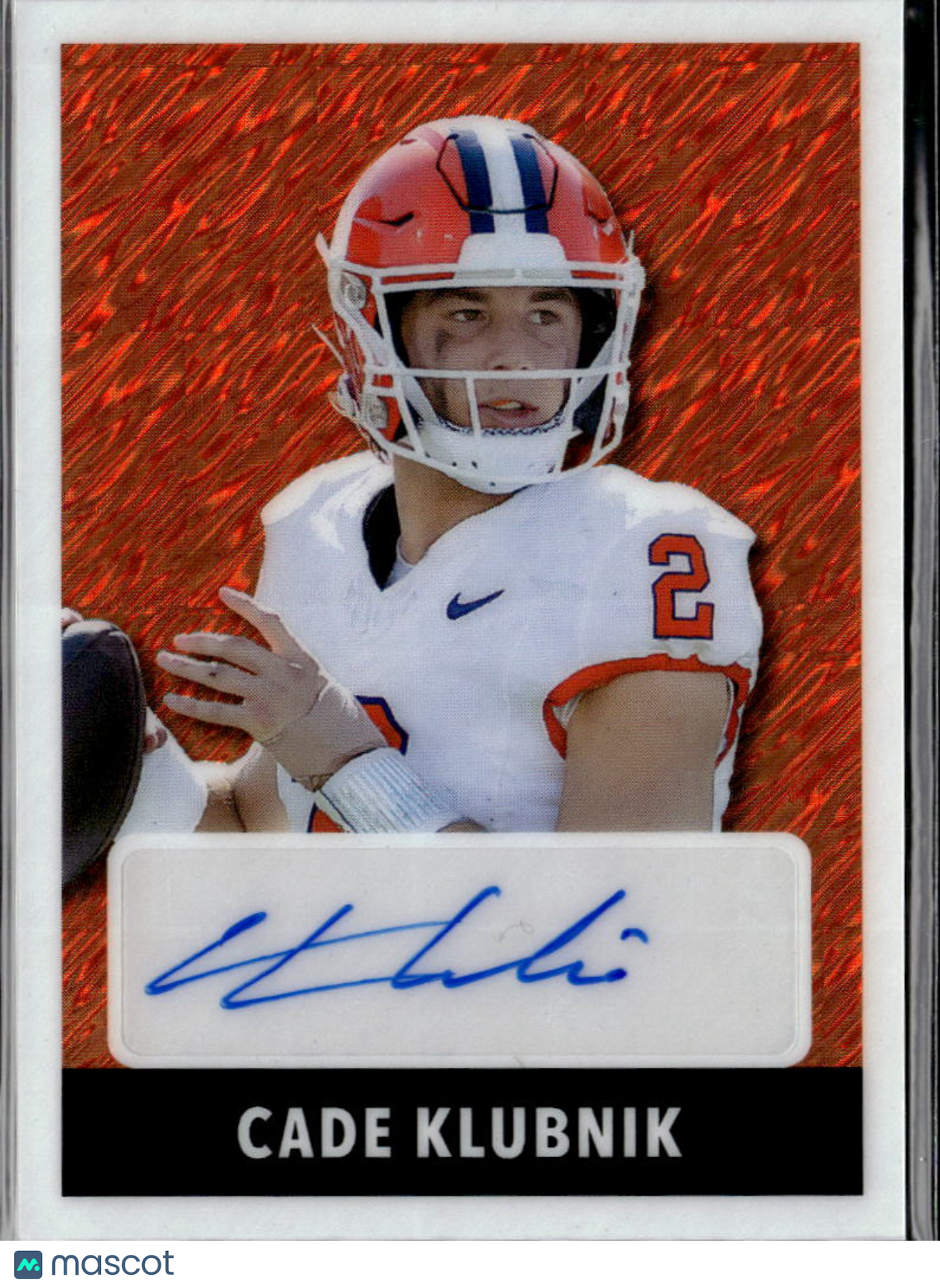 Cade Klubnik 2024 Leaf Metal Auto Autograph RC 7/10 Clemson Tigers