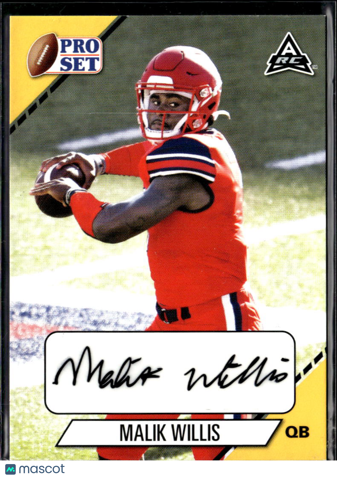 Malik Willis 2021 Leaf Pro Set Auto Autograph RC Rookie Liberty Dolphins