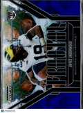 Bryce Underwood 2025 Prizm Black Fractal Blue Prizm RC 63/199 Michigan